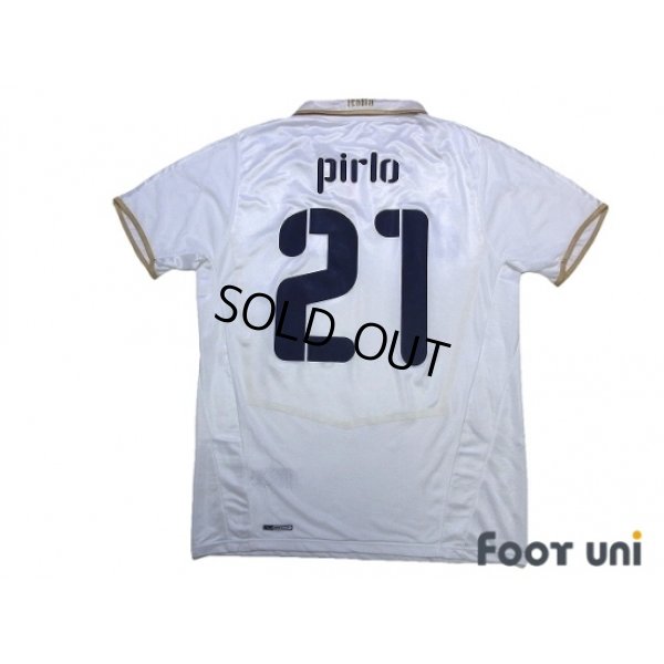 Photo2: Italy 2008 Away Shirt #21 Pirlo