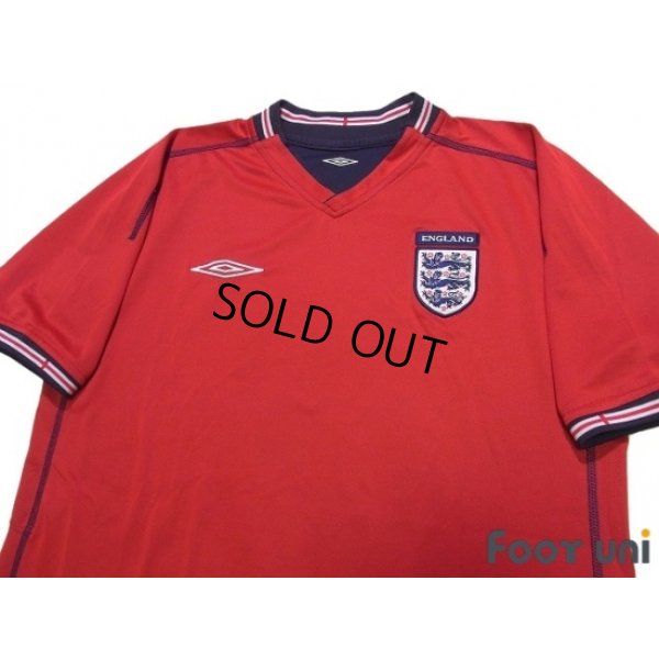 Photo3: England 2002 Away Reversible Shirts and shorts Set