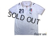 Italy 2008 Away Shirt #21 Pirlo