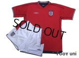 England 2002 Away Reversible Shirts and shorts Set