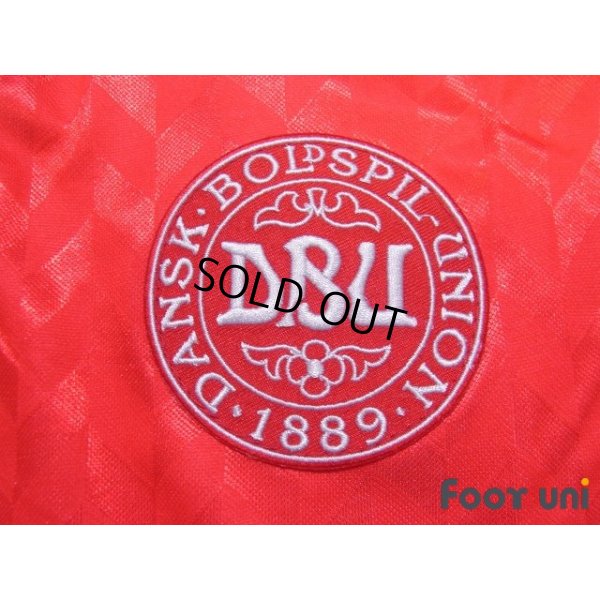 Photo5: Denmark Euro 1988 Home Long Sleeve Shirt