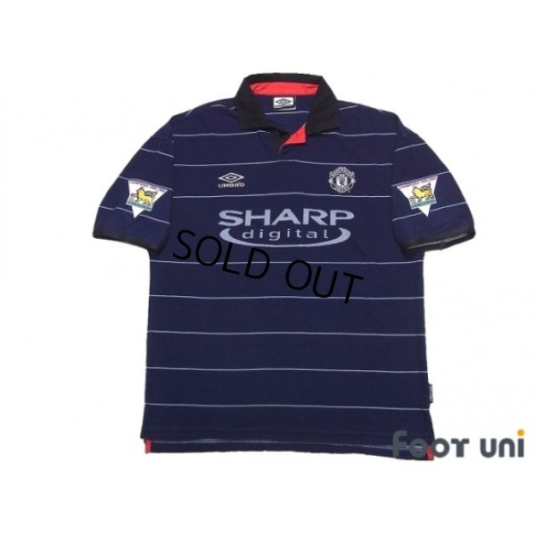 Photo1: Manchester United 1999-2000 Away Shirt #7 Beckham Champions 1998-1999 The F.A. Premier League Patch/Badge