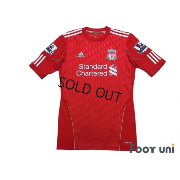 Photo1: Liverpool 2010-2011 Home Authentic Shirt #8 Gerrard BARCLAYS PREMIER LEAGUE Patch/Badge