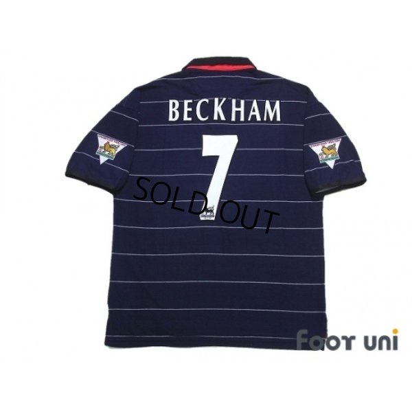 Photo2: Manchester United 1999-2000 Away Shirt #7 Beckham Champions 1998-1999 The F.A. Premier League Patch/Badge