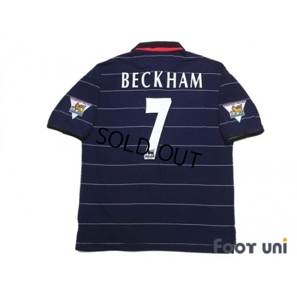 Photo2: Manchester United 1999-2000 Away Shirt #7 Beckham Champions 1998-1999 The F.A. Premier League Patch/Badge