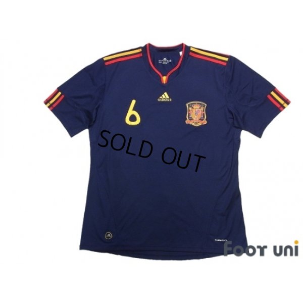Photo1: Spain 2010 Away Shirt #6 A.Iniesta