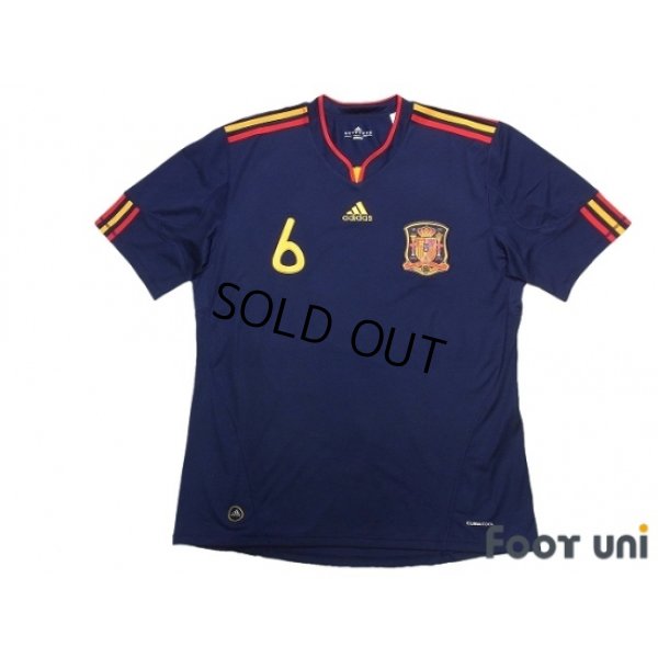 Photo1: Spain 2010 Away Shirt #6 A.Iniesta