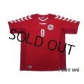 Denmark Euro 2004 Home Shirt #9 Tomasson