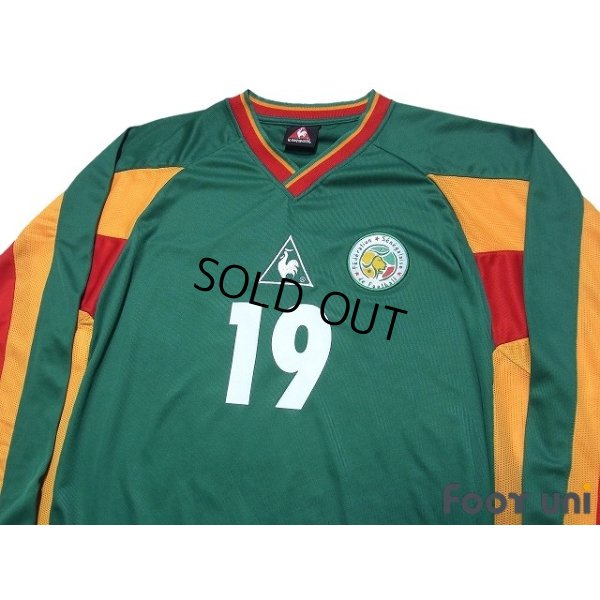 Photo3: Senegal 2002 Away Player Long Sleeve Shirt #19 Papa Bouba Diop
