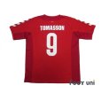 Photo2: Denmark Euro 2004 Home Shirt #9 Tomasson (2)