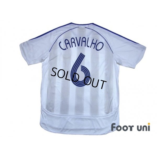 Photo2: Chelsea 2006-2007 Away Authentic Shirt #6 Carvalho