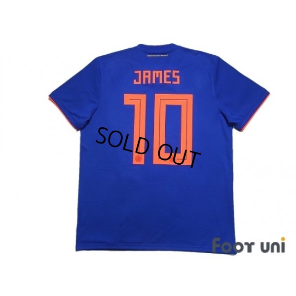 Photo2: Colombia 2018 Away Shirt #10 James Rodriguez