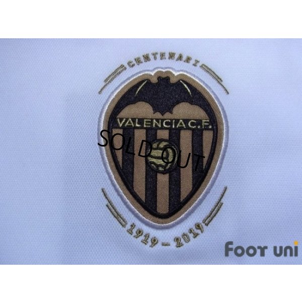 Photo6: Valencia 2018-2019 Home Centenario Shirt #14 Jose Luis Gaya La Liga Patch/Badge