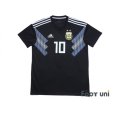 Photo1: Argentina 2018 Away Shirt #10 Messi (1)