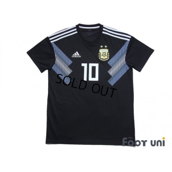 Photo1: Argentina 2018 Away Shirt #10 Messi