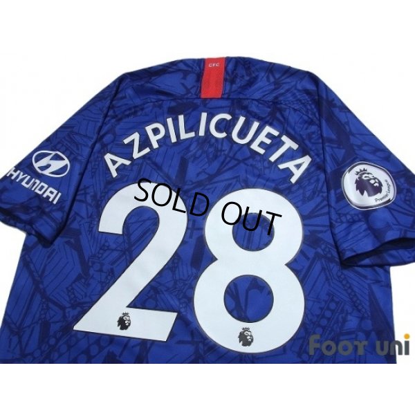 Photo4: Chelsea 2019-2020 Home Shirt #28 Azpilicueta Premier League Patch/Badge