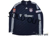 Bayern Munchen2008-2009 Away Player Long Sleeve Autographed Shirt #9 Toni Bundesliga Patch/Badge