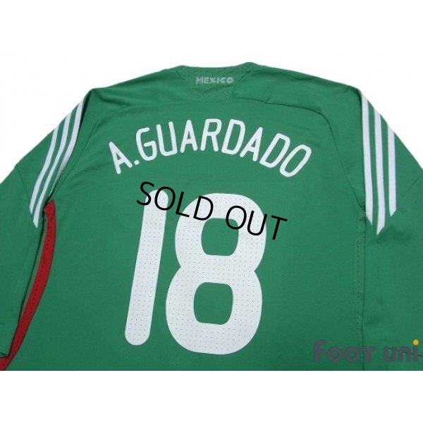 Photo4: Mexico 2008-2009 Home Three quarter sleeve Shirt #18 Andres Guardado