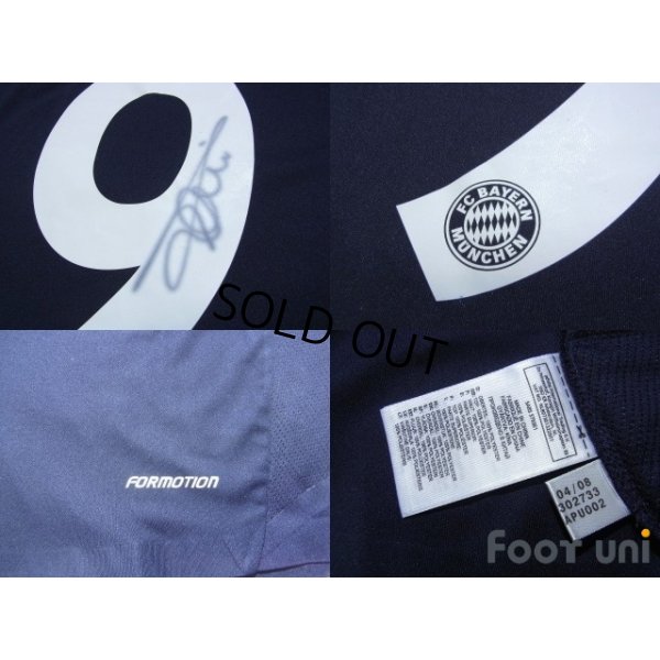 Photo8: Bayern Munchen2008-2009 Away Player Long Sleeve Autographed Shirt #9 Toni Bundesliga Patch/Badge