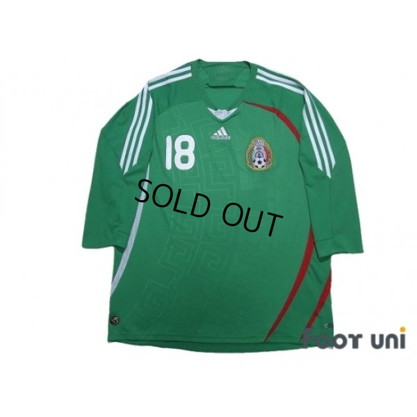 Photo1: Mexico 2008-2009 Home Three quarter sleeve Shirt #18 Andres Guardado