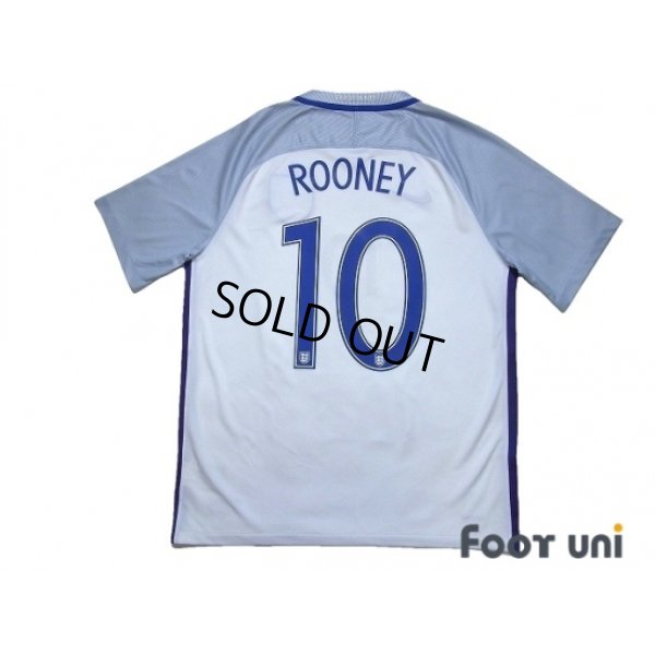 Photo2: England Euro 2016 Home Shirt #10 Rooney