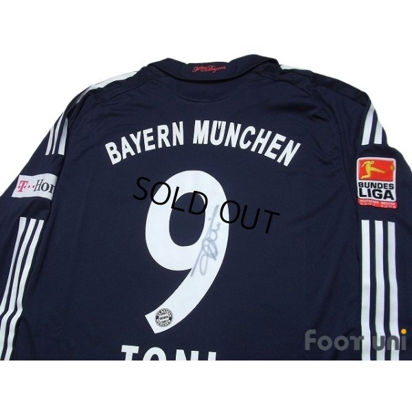 Photo4: Bayern Munchen2008-2009 Away Player Long Sleeve Autographed Shirt #9 Toni Bundesliga Patch/Badge