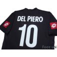 Photo4: Juventus 2001-2002 Away Shirt #10 Del Piero For CL