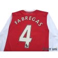 Photo4: Arsenal 2011-2012 Home Long Sleeve Shirt #4 Cesc Fàbregas