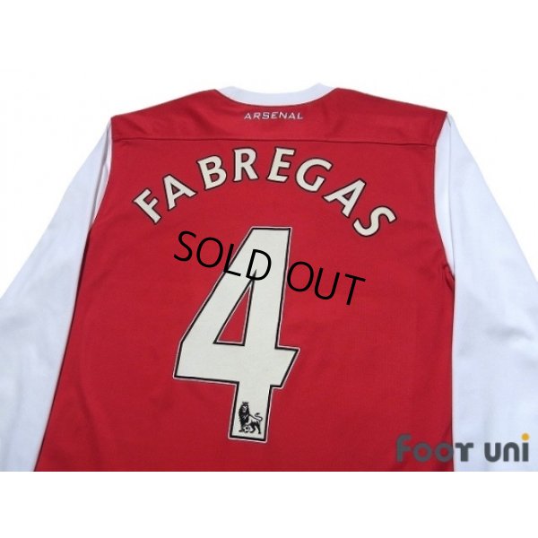Photo4: Arsenal 2011-2012 Home Long Sleeve Shirt #4 Cesc Fàbregas