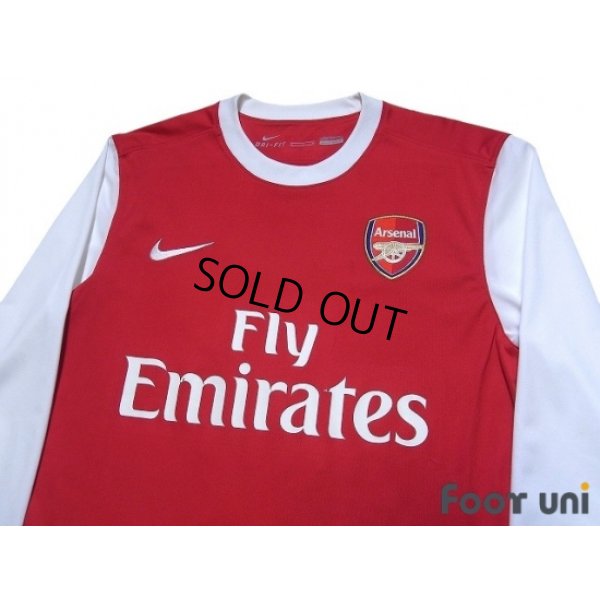 Photo3: Arsenal 2011-2012 Home Long Sleeve Shirt #4 Cesc Fàbregas