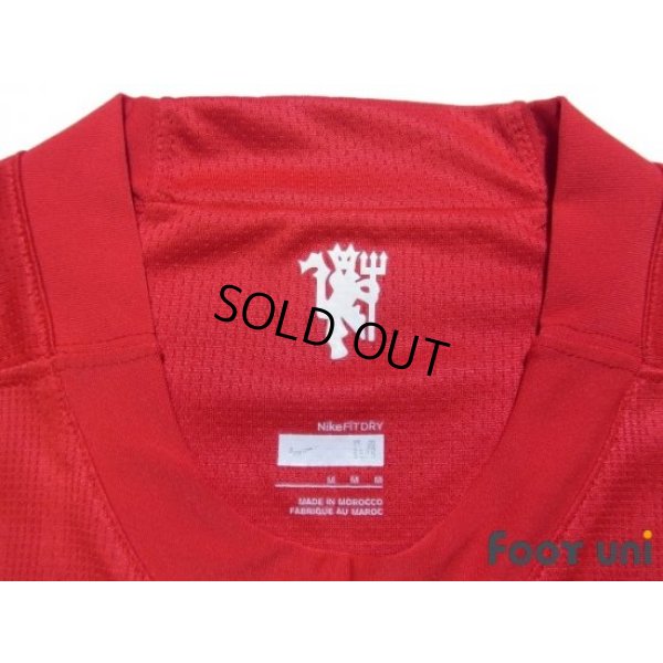 Photo5: Manchester United 2007-2009 Home Long Sleeve Shirt #8 Anderson