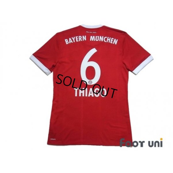 Photo2: Bayern Munchen 2017-2018 Home Authentic Shirt #6 Thiago Alcantara