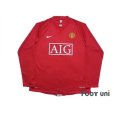 Photo1: Manchester United 2007-2009 Home Long Sleeve Shirt #8 Anderson (1)