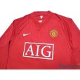 Photo3: Manchester United 2007-2009 Home Long Sleeve Shirt #8 Anderson