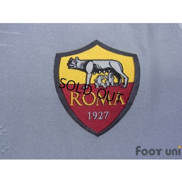 Photo6: AS Roma 2018-2019 Away Authentic Shirt #9 Edin Dzeko Champions League Patch/Badge