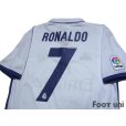 Photo4: Real Madrid 2016-2017 Home Shirt #7 Ronaldo La Liga Patch/Badge