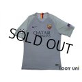AS Roma 2018-2019 Away Authentic Shirt #9 Edin Dzeko Champions League Patch/Badge