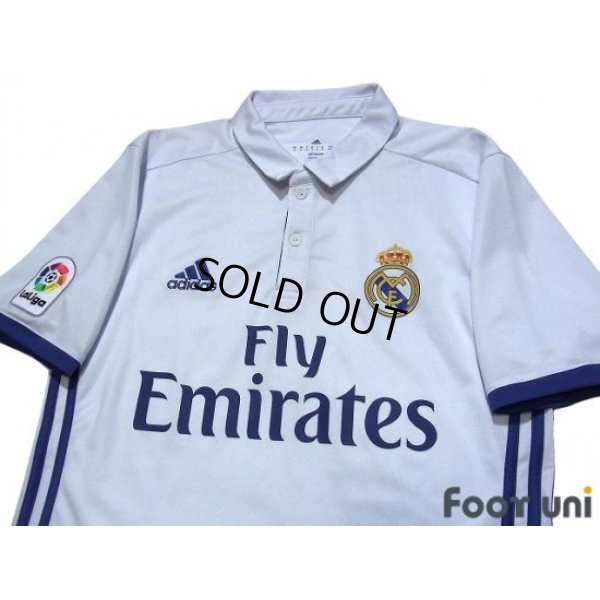 Photo3: Real Madrid 2016-2017 Home Shirt #7 Ronaldo La Liga Patch/Badge