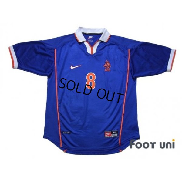 Photo1: Netherlands 1998 Away Shirt #8 Bergkamp