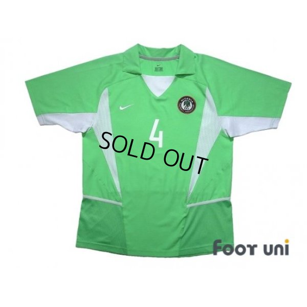 Photo1: Nigeria 2002 Home Shirt #4 Nwankwo Kanu