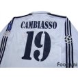 Photo4: Real Madrid 2002-2003 Home Long Sleeve Shirt #19 Cambiasso Centenario Patch/Badge