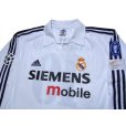 Photo3: Real Madrid 2002-2003 Home Long Sleeve Shirt #19 Cambiasso Centenario Patch/Badge