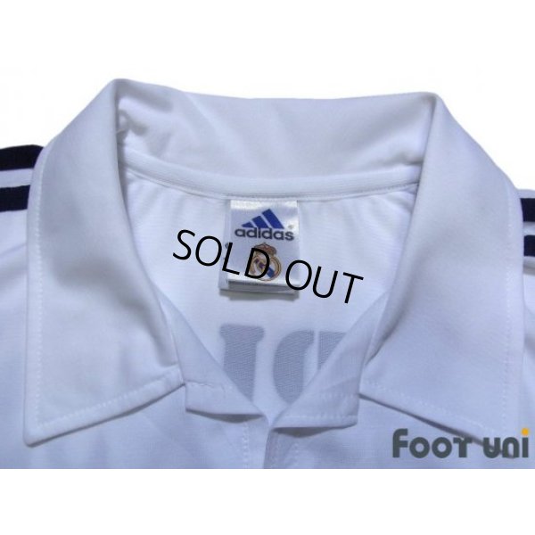 Photo5: Real Madrid 2002-2003 Home Long Sleeve Shirt #19 Cambiasso Centenario Patch/Badge