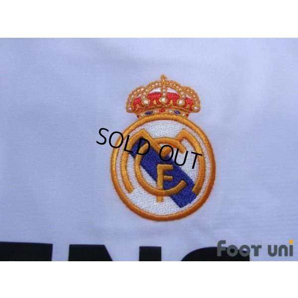 Photo6: Real Madrid 2002-2003 Home Long Sleeve Shirt #19 Cambiasso Centenario Patch/Badge