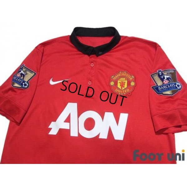 Photo3: Manchester United 2013-2014 Home Shirt #20 van Persie Champions Patch/Badge