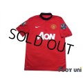 Manchester United 2013-2014 Home Shirt #20 van Persie Champions Patch/Badge