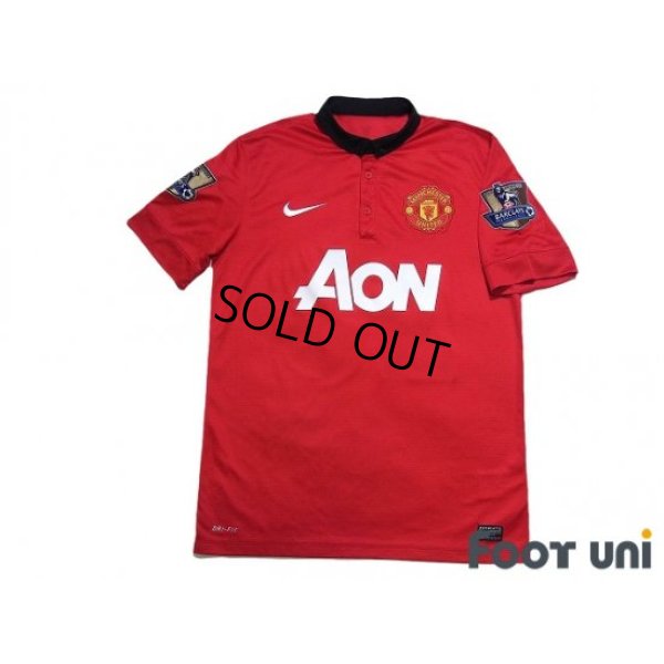 Photo1: Manchester United 2013-2014 Home Shirt #20 van Persie Champions Patch/Badge