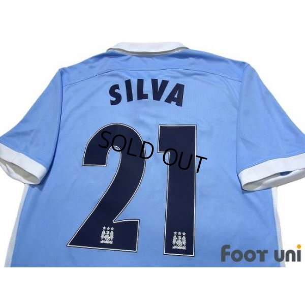 Photo4: Manchester City 2015-2016 Home Shirt #21 David Silva