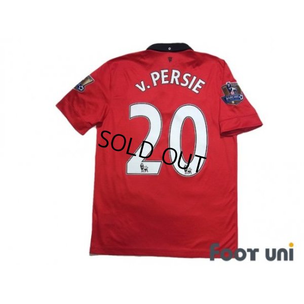 Photo2: Manchester United 2013-2014 Home Shirt #20 van Persie Champions Patch/Badge