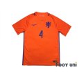 Photo1: Netherlands 2016 Home Shirt #4 Virgil van Dijk (1)